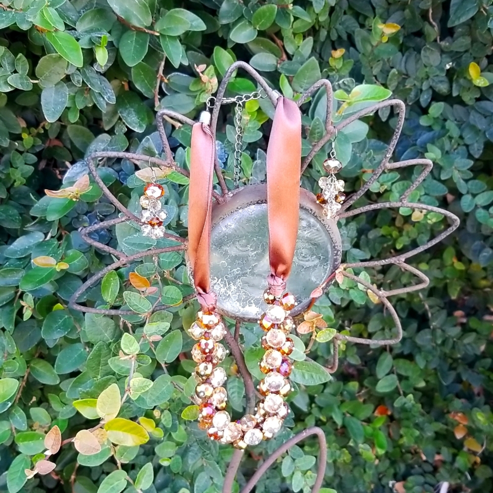 Jeweled Choker Necklace With Matching Earrings